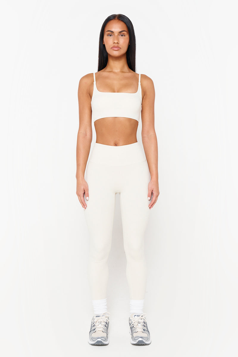 Chai Recycled Scoop Crop Top