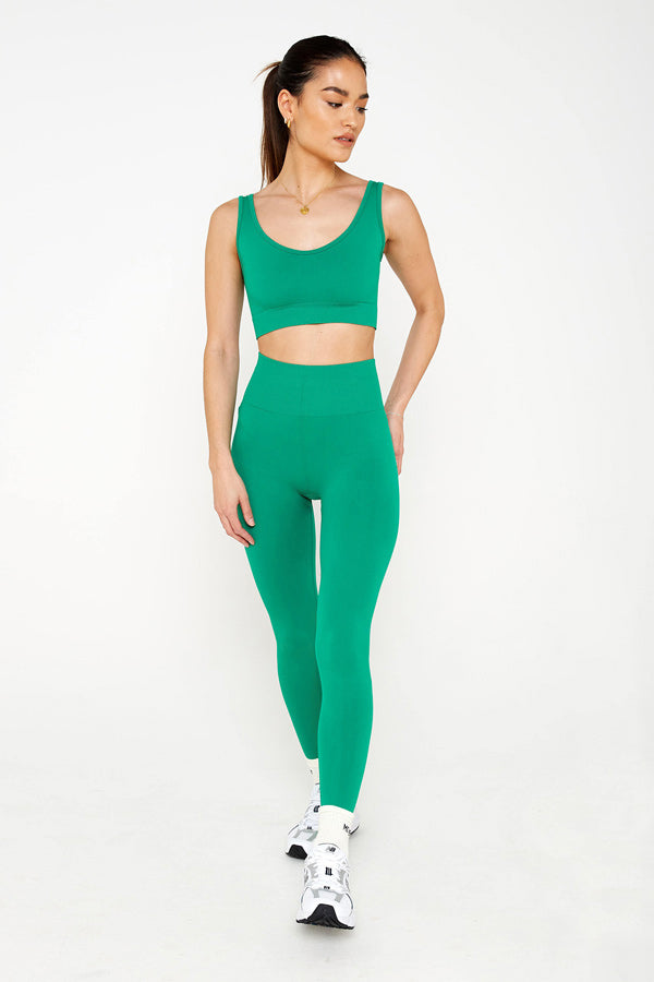 Green Recycled Plunge Top