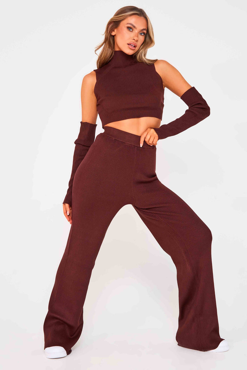 Brown Knitted Trousers