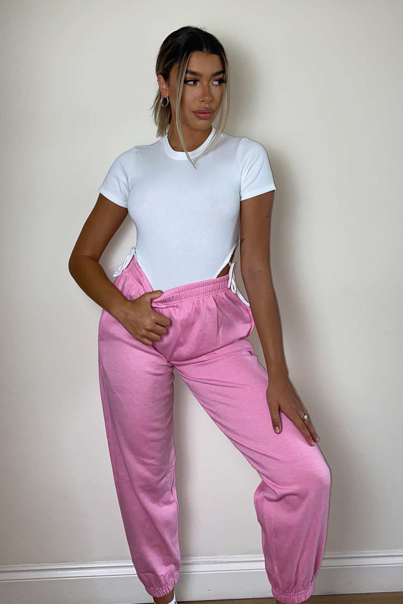 Baby Pink Oversized Joggers